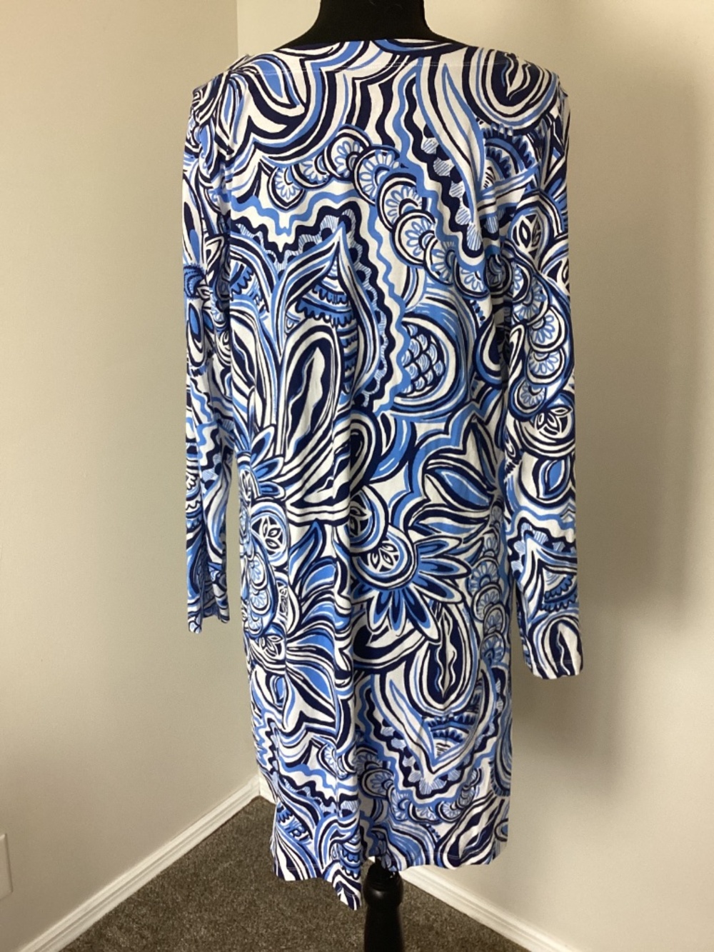 Lilly Pulitzer Maddox Straight Dress sz XXL Resort White Blue UPF 50+ NWOT - Picture 6 of 16